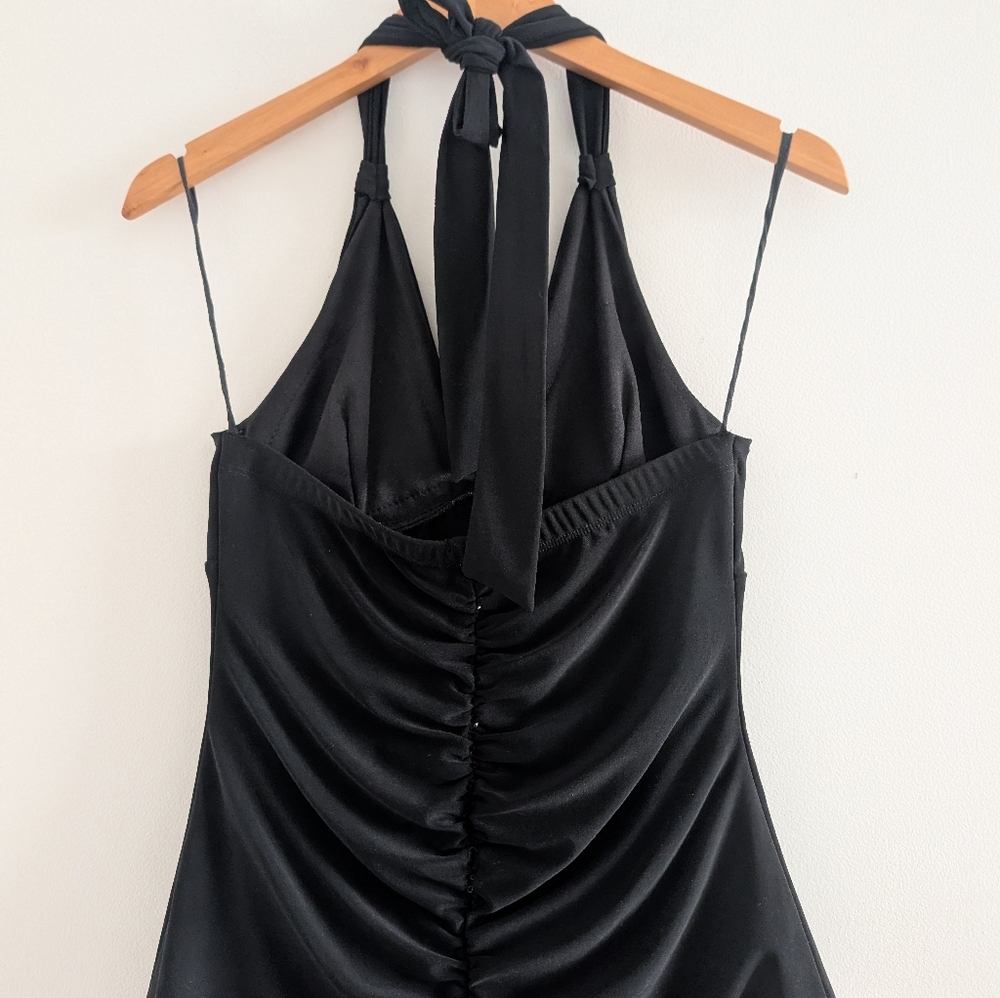 2000's Halter Ruffle Dress - Picture 8 of 11